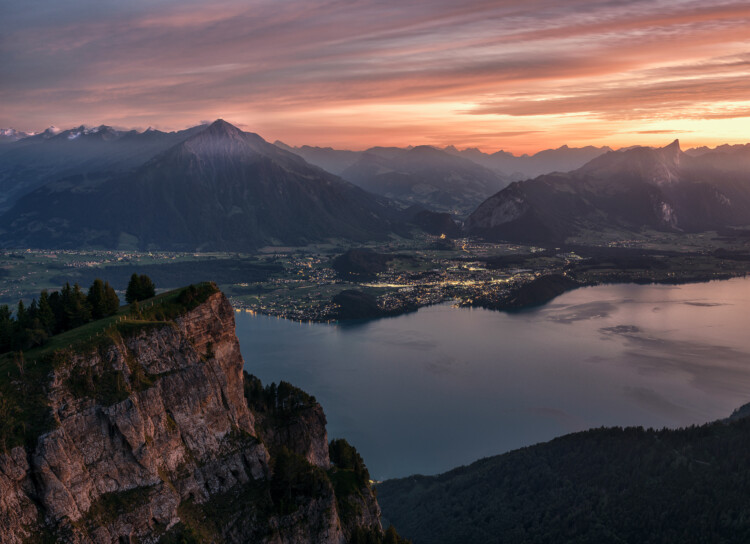 Sicht vom Niederhorn
